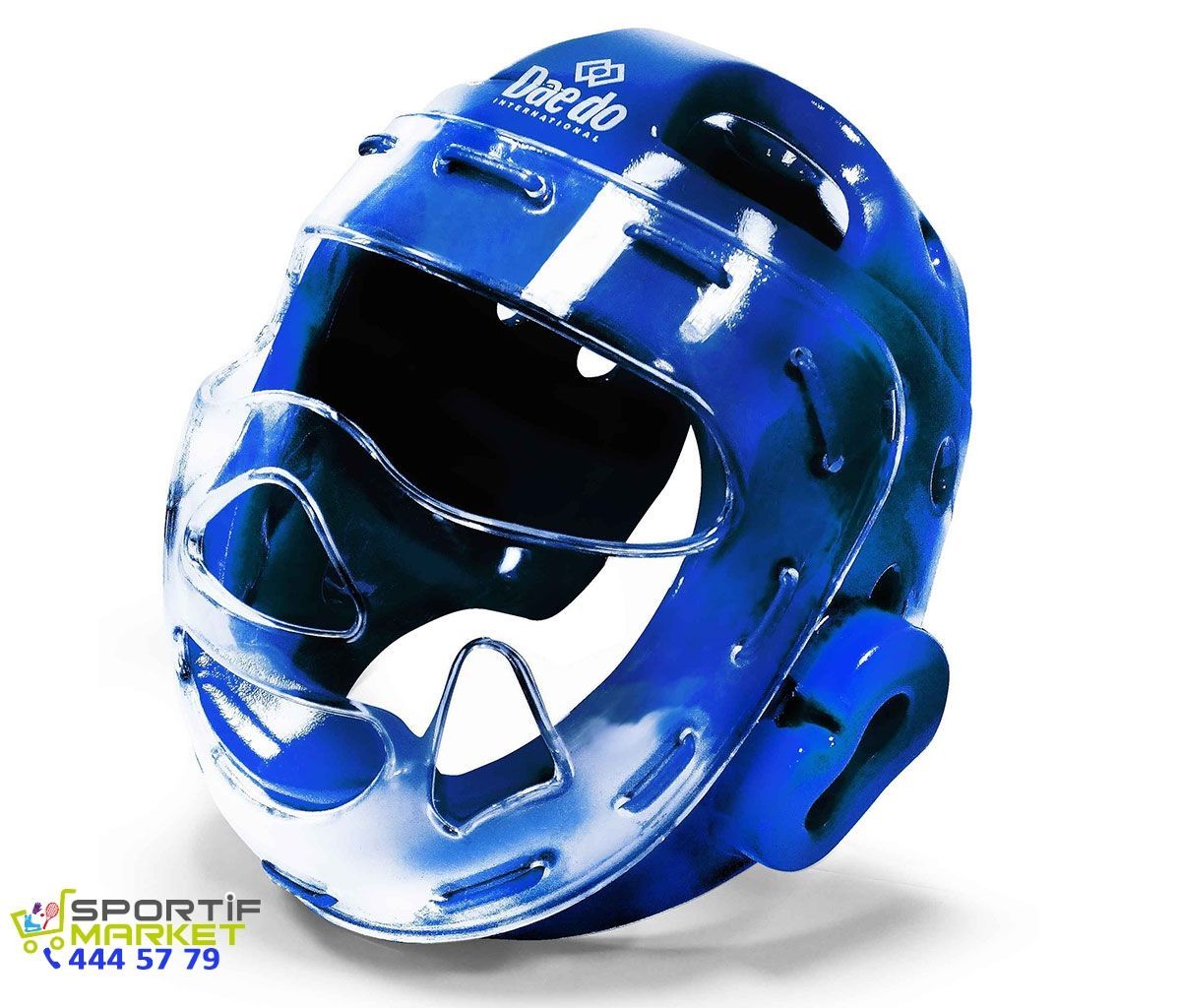 Daedo Taekwondo Yüz Korumalı Kask Mavi XL