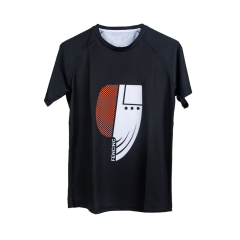 Fecing Mask - Siyah Baskılı T-Shirt S