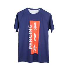 Eskrimci - Mor Baskılı T-Shirt L