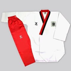 Jcalicu Taekwondo Elbisesi Pumse Alt Kırmızı (Bayan) 150