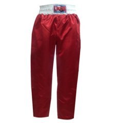 Kimono Kick Boks Pantolon Federasyon Onaylı Kırmızı - 180