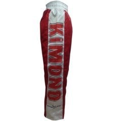 Kimono Kick Boks Pantolon Federasyon Onaylı Kırmızı - 190