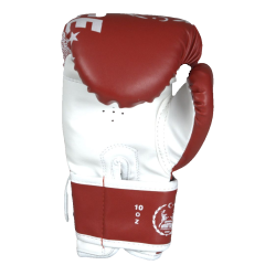 Whiteface Muay Thai Federasyon Onaylı Müsabaka Elidveni Kırmızı 10oz