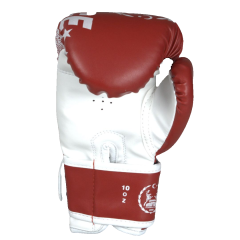 Whiteface Muay Thai Federasyon Onaylı Müsabaka Elidveni Kırmızı 12oz