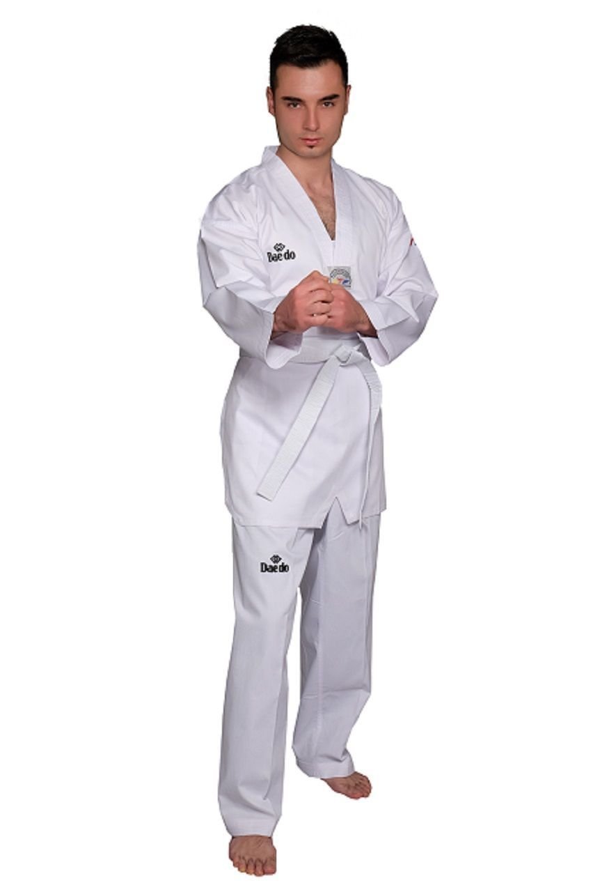 Daedo Taekwondo Elbisesi Beyaz Yaka TA 1001 190