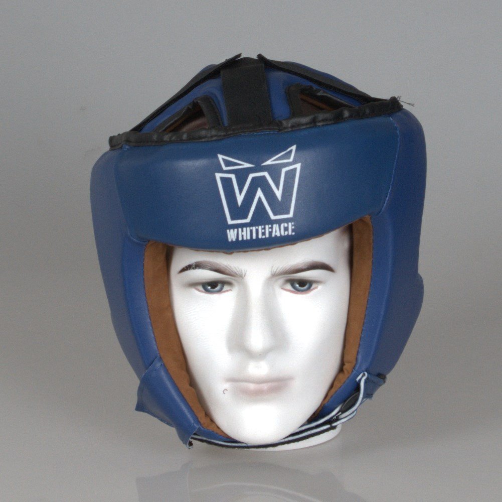 Whiteface Muay Thai Federasyon Onaylı Kask Mavi M