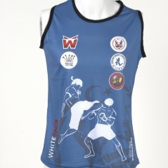 Whiteface Muay  Thai Atleti Mavi Federasyon Onaylı Müsabaka Atleti XL